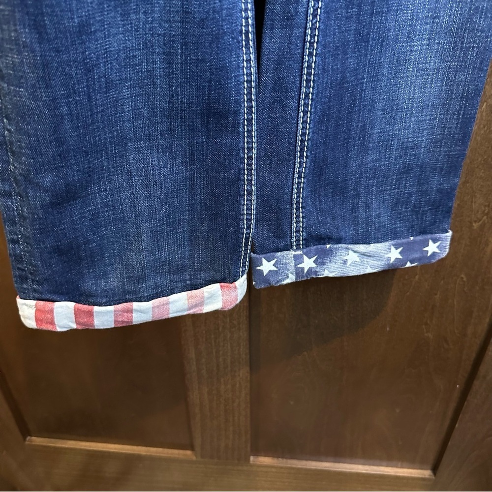 Rock & Roll Women's Dark Blue Boyfriend Jeans - Picture 4 of 6